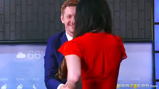 Ведущая прогноза погоды Kendall Karson ебется с русским парнем