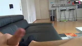 Телка в чулках и красном платье ебется в жопу после отсоса