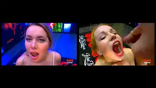 БДСМ видео где баба вылизывает задницы мужикам и глотает сперму