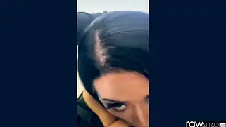 Красивый секс сисястой брюнетки