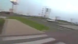 Бледнокожую брюнетку подцепили и устроили ей поездку на тачке в тихом месте.