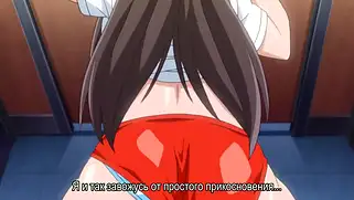 В туалете с девушкой устроил хентай еблю с минетом