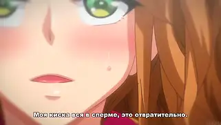 Крутой хентай секс на публике с горячими крошками