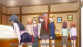 Лижет две пизды хентай сучек и мощно трахает