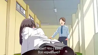 Ебет толстым хуем грудастую хентай няшку
