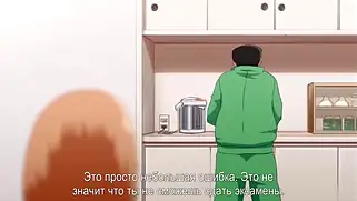 Ебет толстым хуем грудастую хентай няшку