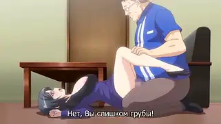 Деловая хентай девушка сосет хуй толстому мужику