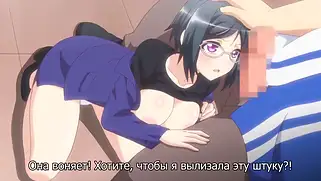 Деловая хентай девушка сосет хуй толстому мужику