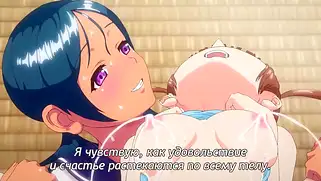 Идеально круглые сиськи трясутся от хентай ебли