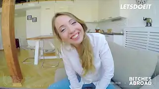 Русская туристка с чехом трахается — у парня хуй здоровый