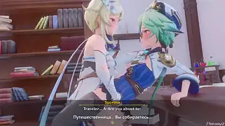 Порнушка по Genshin Impact с переводом на русский