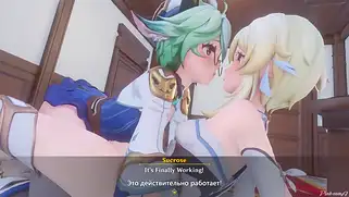 Порнушка по Genshin Impact с переводом на русский