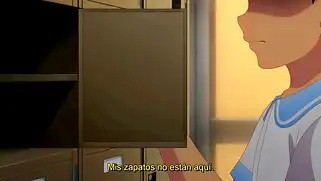 Анимированная студентка в купальнике стонет на всю катушку, пока её жёстко трахает извращенец.