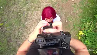 Сучка русская в лесу будет анально трахаться с фотографом