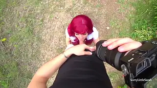 Сучка русская в лесу будет анально трахаться с фотографом