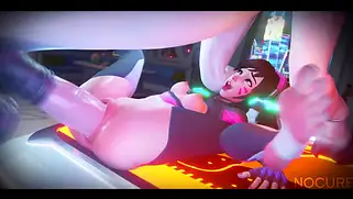 Сексуальные телки из Overwatch устроят шикарный минет, оттрахают в жопу и зальют всё сквиртом.