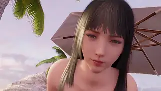 Топовая порно пародия на Final Fantasy XV — ебля на пляже с голыми тян без цензуры