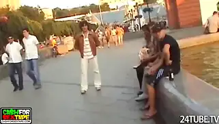 Чудесный секс вечер с симпатичной русской телочкой в сауне